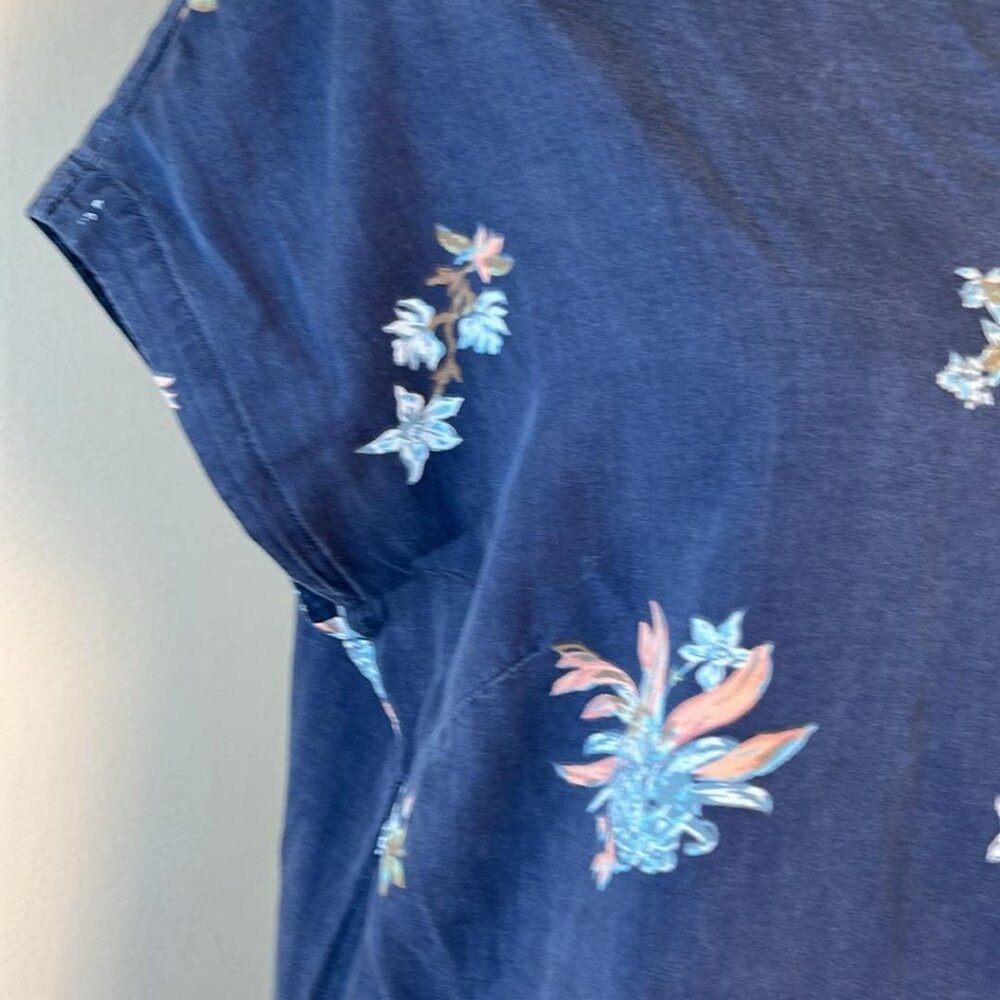 Women's Med Patagonia June Lake Blue Floral Dress Granola Girl CottageCore Lagen - Picture 8 of 10